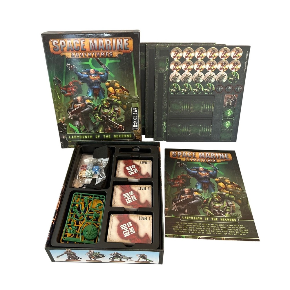 Space Marine Adventures Labyrinth of the Necrons Board Game Warhammer 40k READ